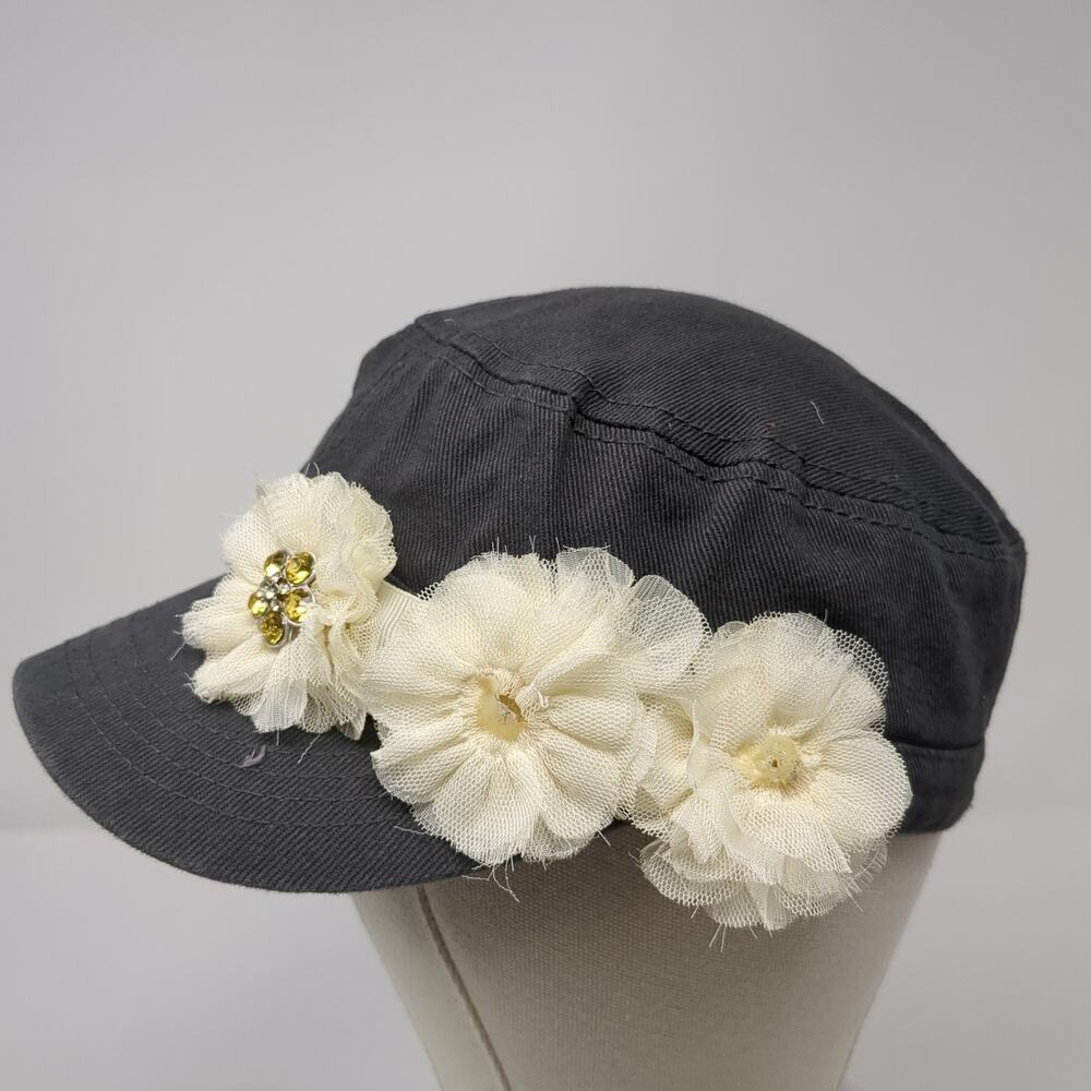 Mixit Cadet Army Cap Gray One Size Stretchable Rh… - image 3